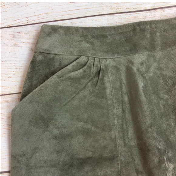 H&M genuine suede mini skirt with pockets 32/2 XS - Picture 2 of 10